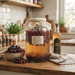 Ev Yapımı Üzüm Sirkesi - Doğal ve Katkısız - 500 gr