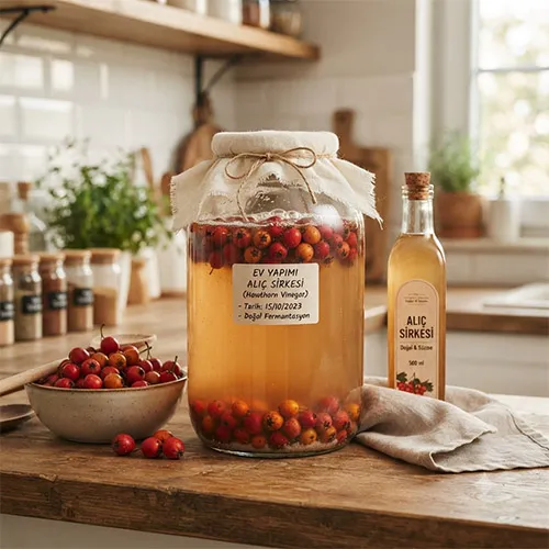 Ev Yapımı Alıç Sirkesi - Doğal ve Katkısız - 1 kg
