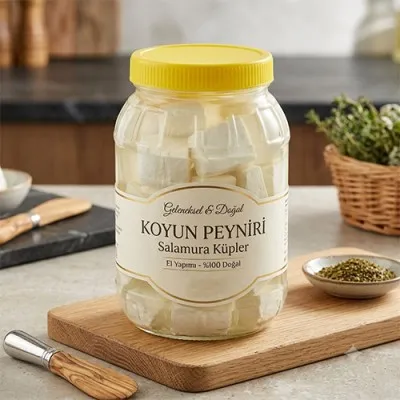 Koyun Salamura Peyniri  - Ev Yapımı, Doğal, Katkısız - 4 kg